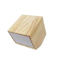 LAMPADA DA SCRIVANIA IN LEGNO D'ACERO